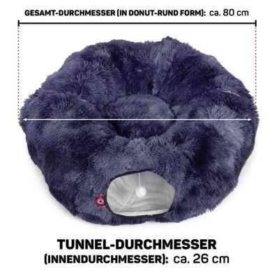 Canadian Cat Company Katzentunnel OTIS Donut-Tunnel inkl. Liegekissen