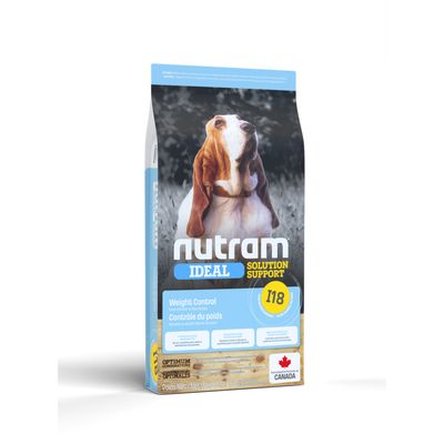 Nutram Croquettes Ideal I18 Weight Control Adult au poulet pour chien