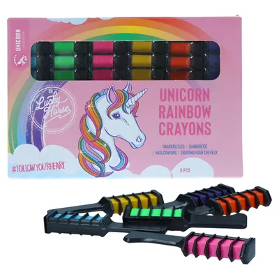 Lucky Horse Regenbogen-Einhorn-Kreide für Pferdemähne Lucky Horse Regenbogen-Einhorn-Kreide für Pferdemähne