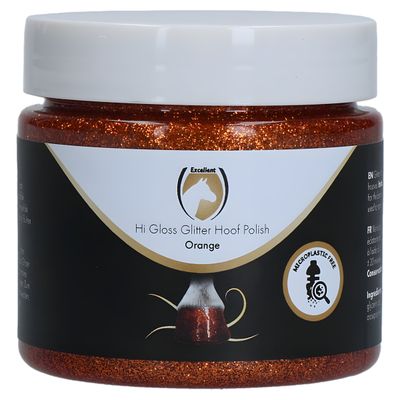 Excellent Horse Hi Gloss Glitter Huflack orange 150 ml