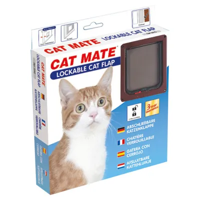 Cat Mate Katzentür mit Magnetverschluss 304 B braun Cat Mate Katzentür mit Magnetverschluss 304 B braun