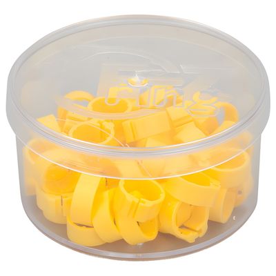 Natural Ringe aus Plastik (100 Stück)