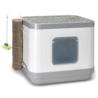 Karlie Katzentoilette Cube II grau