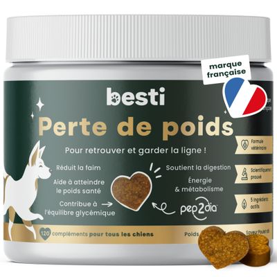BESTI | Perte de Poids | Compléments Alimentaires Vétérinaires pour Chiens