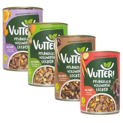 Vutter! Gemischtes Set (Wild, Rind, Ente, Lamm)