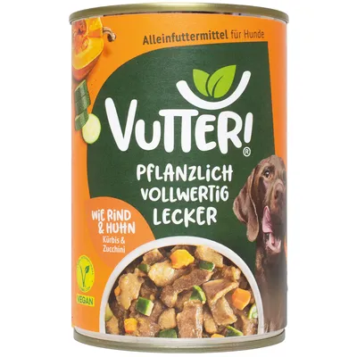 Vutter! Nassfutter wie Rind & Huhn Vutter! Nassfutter wie Rind & Huhn