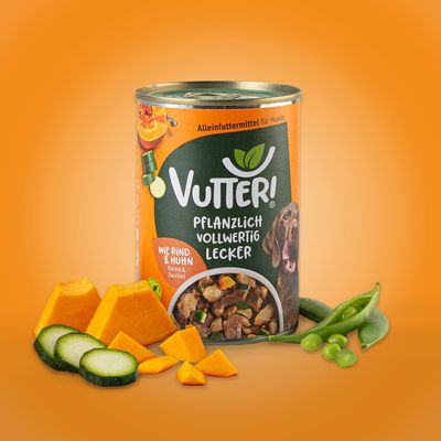 Vutter! Nassfutter wie Rind & Huhn