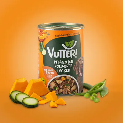 Vutter! Nassfutter wie Rind & Huhn Vutter! Nassfutter wie Rind & Huhn