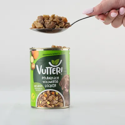 Vutter! Nassfutter schmeckt wie Lamm