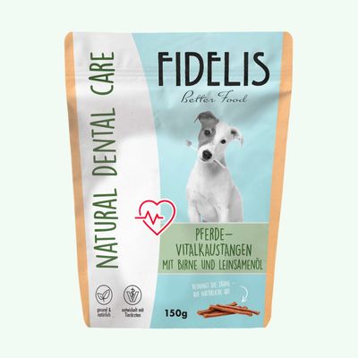 FIDELIS Vitalkaustange Pferd mit Birne and Leinsamenöl (150g)
