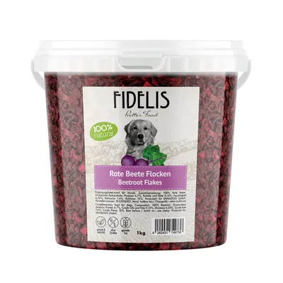 FIDELIS Rote Beete Flocken (1kg-Eimer) FIDELIS Rote Beete Flocken (1kg-Eimer)