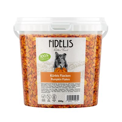 FIDELIS Kürbis Flocken (800g-Eimer)