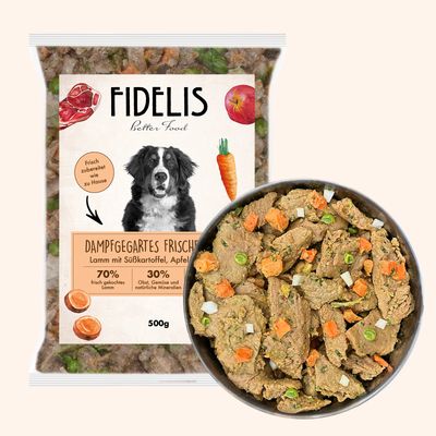 FIDELIS Lamm mit Süßkartoffel, Apfel und Linsen (500g) gefroren