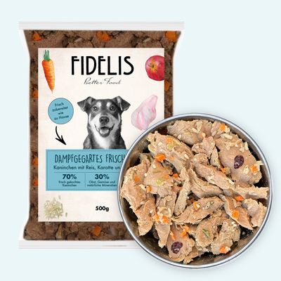 FIDELIS Kaninchen mit Reis, Karotte und Cranberries (500g) gefroren