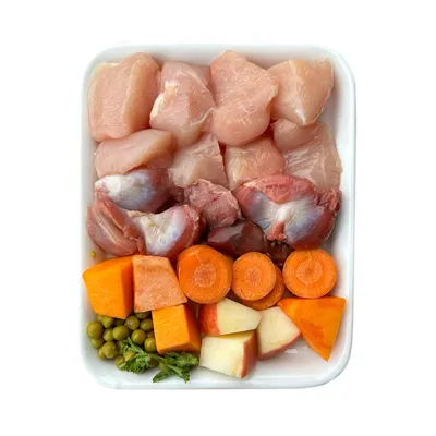 FIDELIS Huhn mit Reis, Zucchini und Mango (500g) gefroren FIDELIS Huhn mit Reis, Zucchini und Mango (500g) gefroren