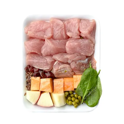 FIDELIS Pute mit Süßkartoffel, Erbsen und Spinat (500g) gefroren