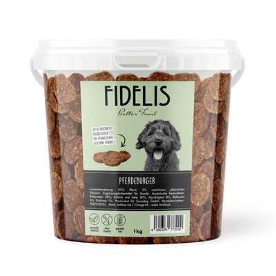FIDELIS Pferdeburger (1kg-Eimer)