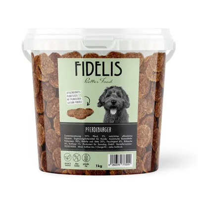 FIDELIS Pferdeburger (1kg-Eimer)
