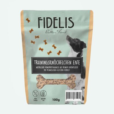 FIDELIS Trainingsknöchelchen Ente (100g)