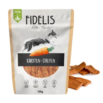 FIDELIS Veggie Streifen Karotte 100 g FIDELIS Veggie Streifen Karotte 100 g