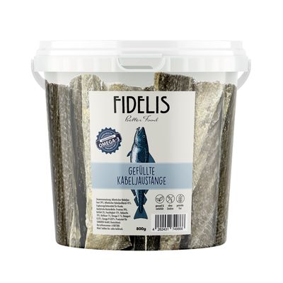 FIDELIS gefüllte Kabeljauhautstange (800g-Eimer)