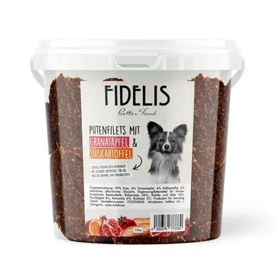 FIDELIS Putenfilets mit Granatapfel und Süßkartoffel (500g Eimer)