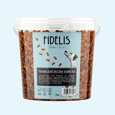 FIDELIS Trainingsknöchelchen Kaninchen (1kg-Eimer)