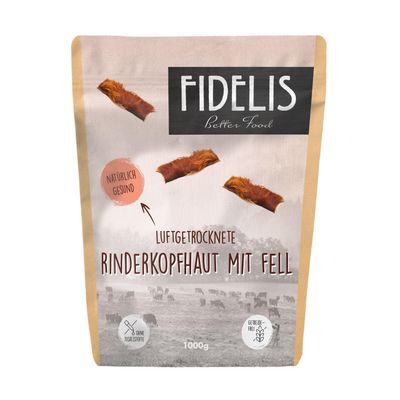 FIDELIS Rinderkopfhaut mit Fell