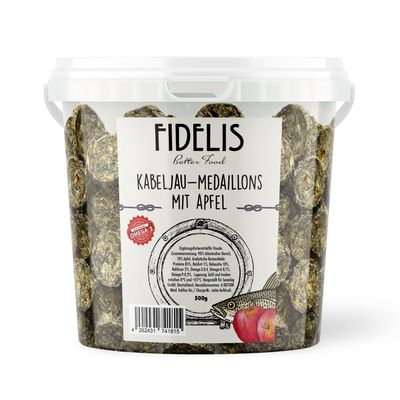 FIDELIS Kabeljau Medaillons mit Apfel (500g-Eimer)