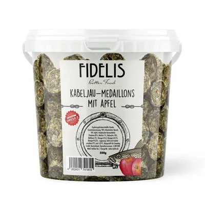 FIDELIS Kabeljau Medaillons mit Apfel (500g-Eimer)