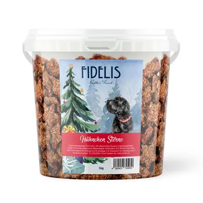FIDELIS Hähnchen Sterne (1kg-Eimer) FIDELIS Hähnchen Sterne (1kg-Eimer)