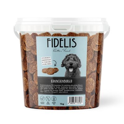 FIDELIS Kaninchenburger (1kg-Eimer)