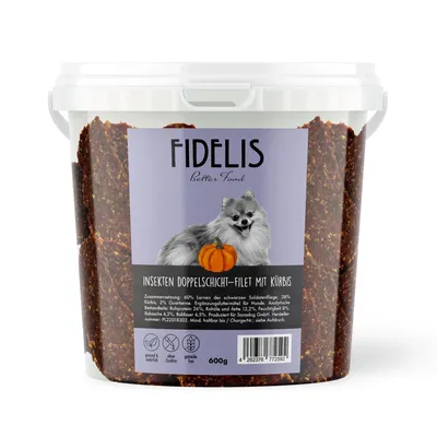 FIDELIS *Insekten Doppel Schichtfilet mit Kürbis (600g-Eimer)