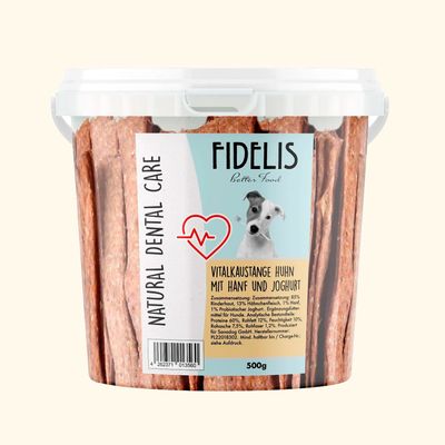 FIDELIS Vitalkaustange Hähnchen mit Hanf und Probiotischer Joghurt…