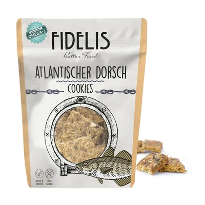 FIDELIS Atlantischer Dorsch Cookies (100g)