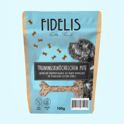 FIDELIS Trainingsknöchelchen Pute (100g) FIDELIS Trainingsknöchelchen Pute (100g)