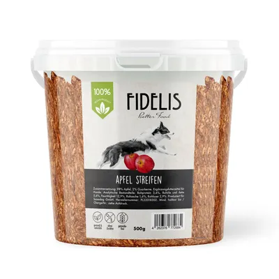 FIDELIS Veggie Streifen Apfel (500g-Eimer)