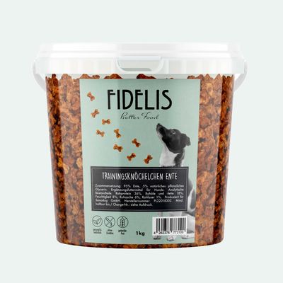 FIDELIS Trainingsknöchelchen Ente (1kg-Eimer)