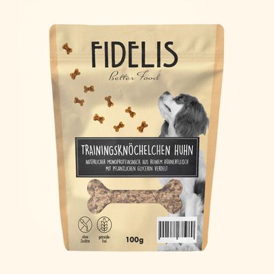 FIDELIS Trainingsknöchelchen Huhn (100g)