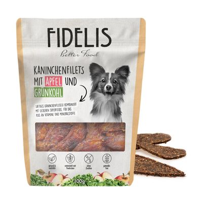 FIDELIS Kaninchenfilets mit Apfel und Grünkohl (100g)