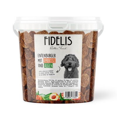FIDELIS Entenburger mit Alge und Aprikose (1kg-Eimer)