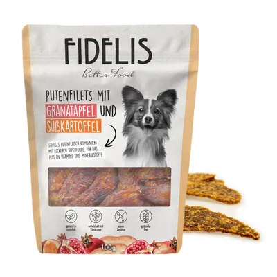 FIDELIS Putenfilets mit Granatapfel und Süßkartoffel (100g)