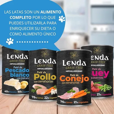 Lenda Paté para Perros Pescado Blanco con Patatas Lenda Paté para Perros Pescado Blanco con Patatas
