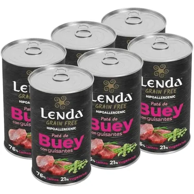 Lenda Paté para Perros Buey con Guisantes Sin Cereales