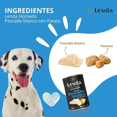 Lenda Paté para Perros Pescado Blanco con Patatas Lenda Paté para Perros Pescado Blanco con Patatas