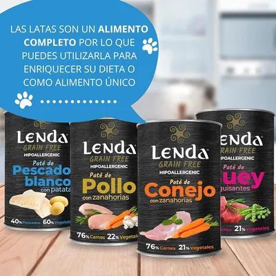 Lenda Paté para Perros Pescado Blanco con Patatas Lenda Paté para Perros Pescado Blanco con Patatas