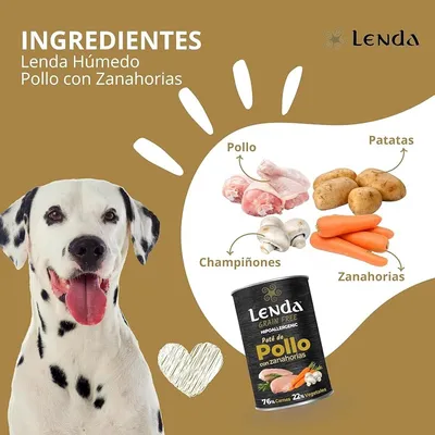 Lenda Paté para Perros Pollo con Zanahorias Sin Cereales