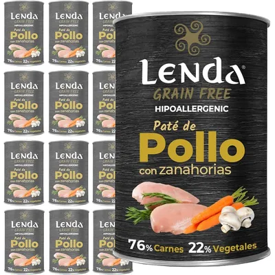 Lenda Paté para Perros Pollo con Zanahorias Sin Cereales