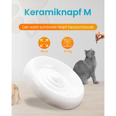 Lucky-Kitty Katzennapf Keramik Premium-Qualität