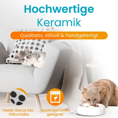 Lucky-Kitty Katzennapf Keramik Premium-Qualität Lucky-Kitty Katzennapf Keramik Premium-Qualität